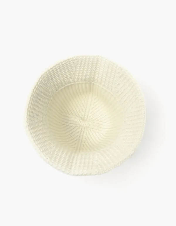 wholegarment wool bucket hat - ivory