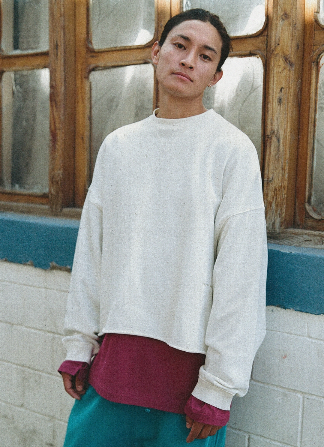 부디무드라 BM logo sweat top (Unisex)_Tofu 상품 이미지 1