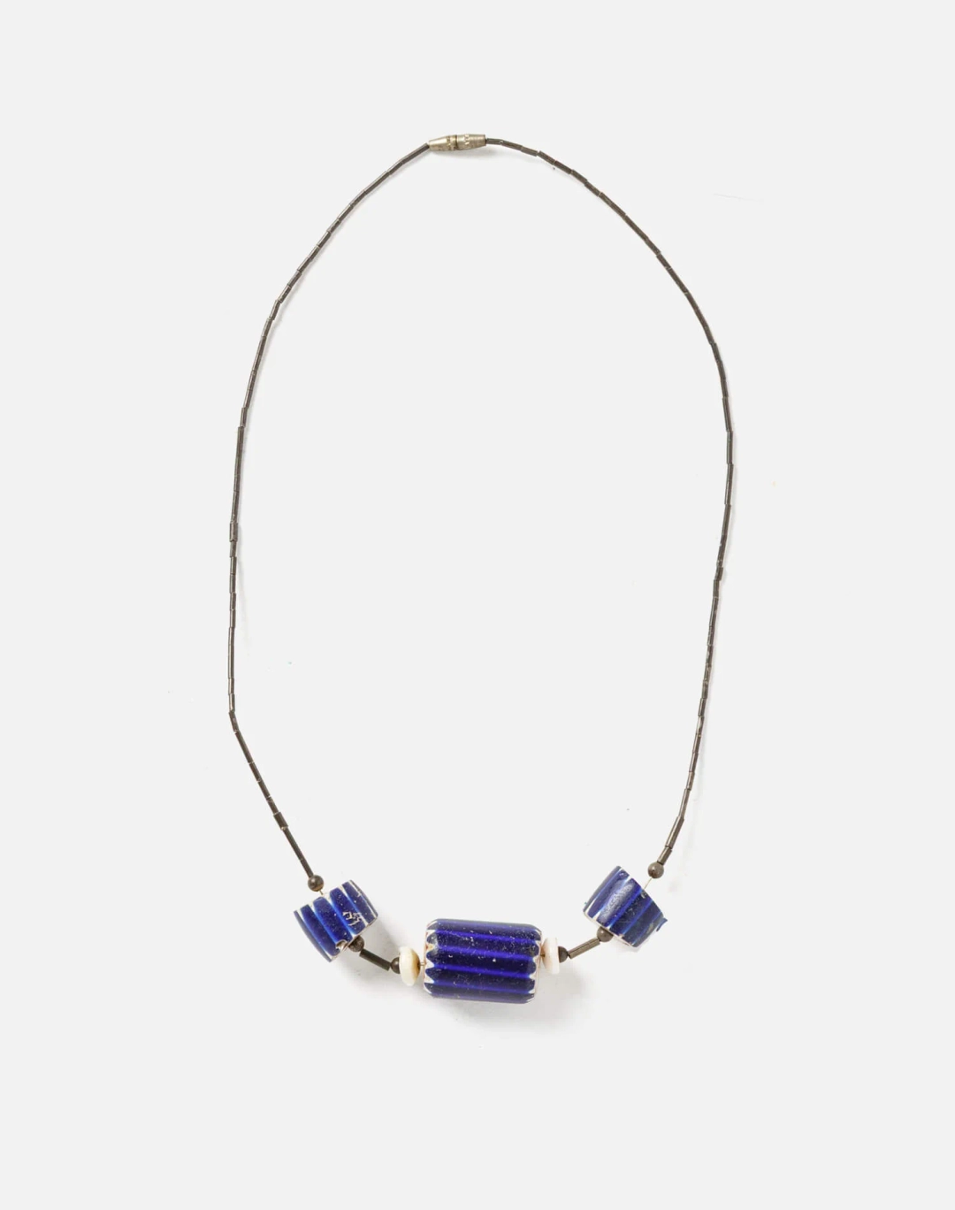 리던 70s Seed Bead Cord and Ceramic Bead Necklace 상품 이미지 2