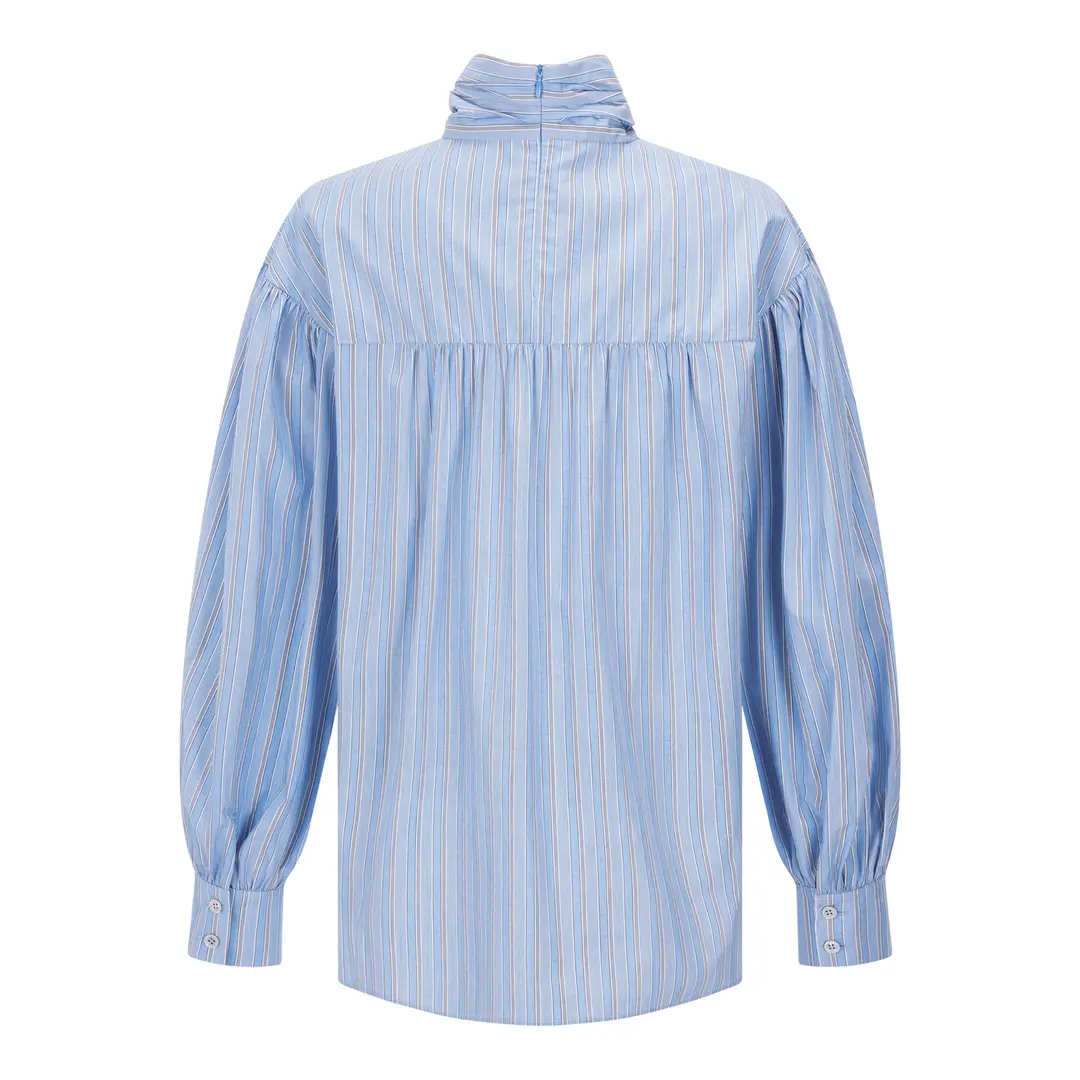 분크 [아울렛] Balaca Long Sleeves Shirts (발라카 롱 슬리브 셔츠) Blue 상품 이미지 2