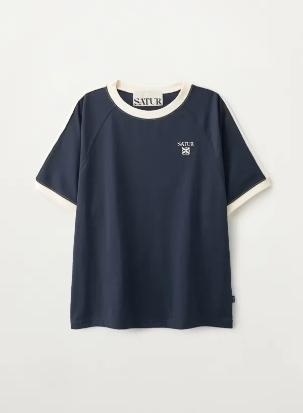 Lawton Ringer T-Shirt - Navy
