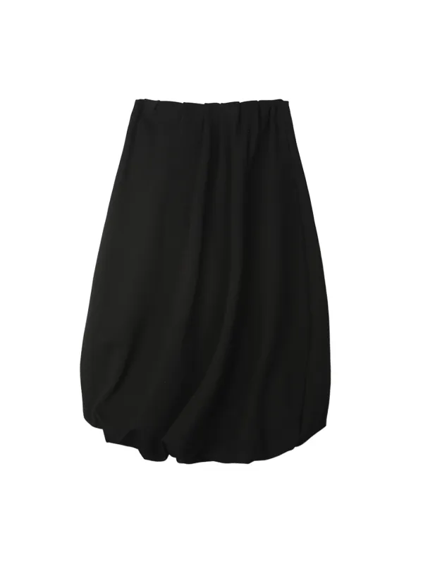 Jersey Volume Skirt, Onyx