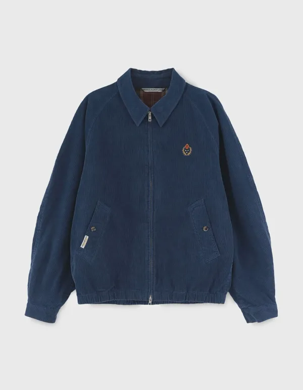 CREST CORDUROY BLOUSON JACKET / Blue