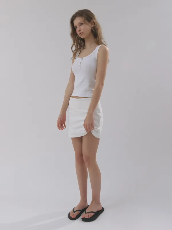 picot pointelle camisole (ivory)