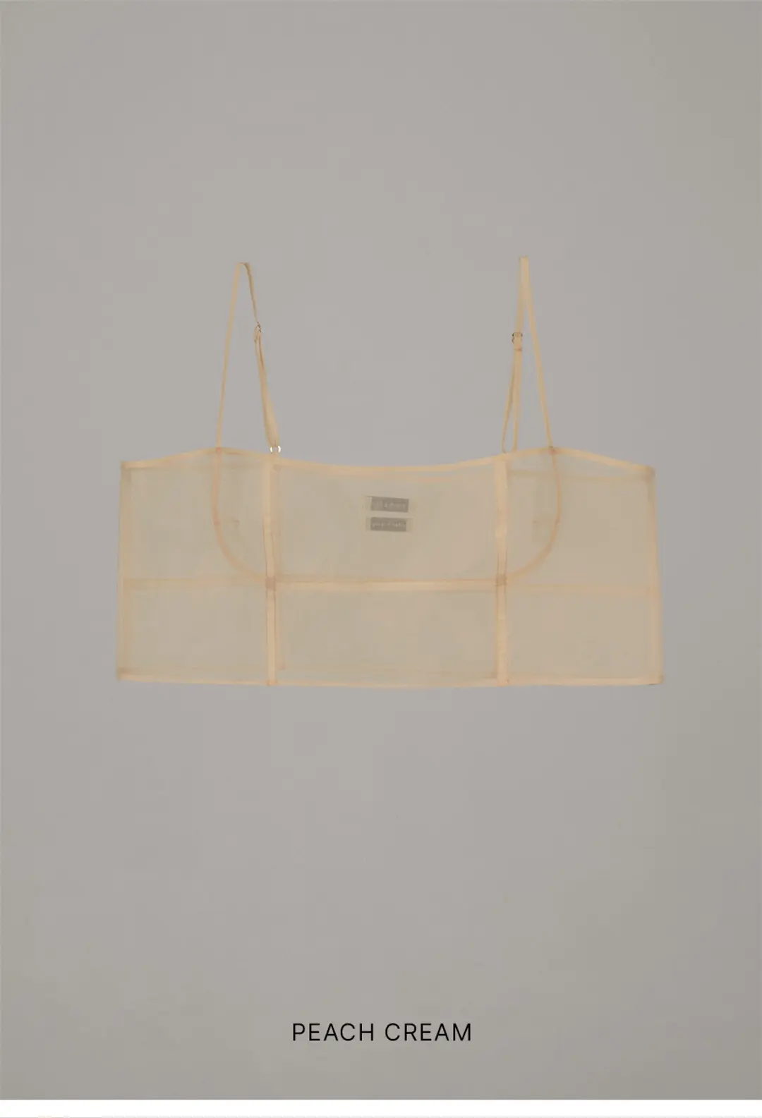 오버듀플레어 SHEER ORGANZA BUSTIER_PEACH CREAM 상품 이미지 3