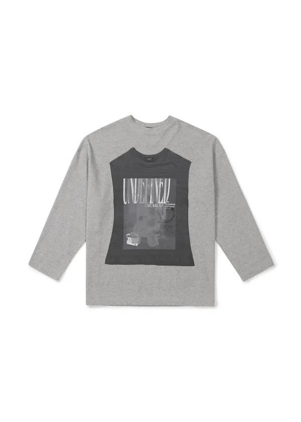 TEE ON TEE GRAPHIC T-SHIRT (GREY)