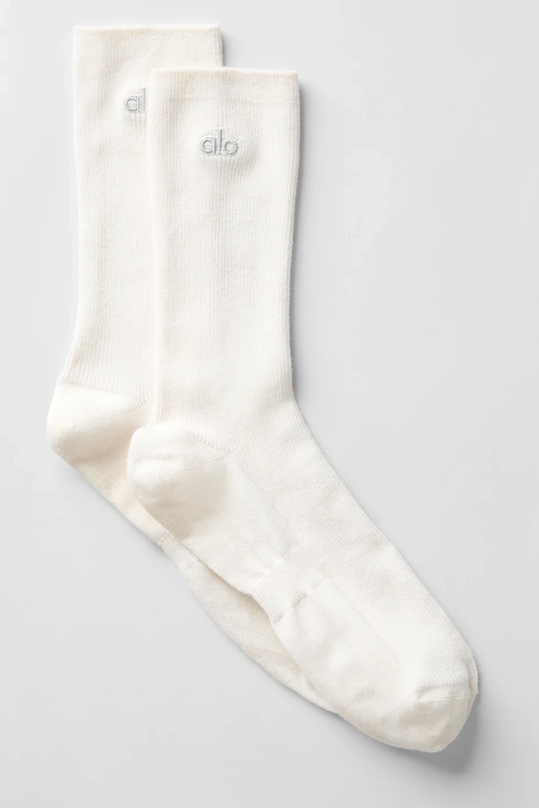 알로요가 Unisex Half-Crew Understated Sock - Ivory 상품 이미지 1