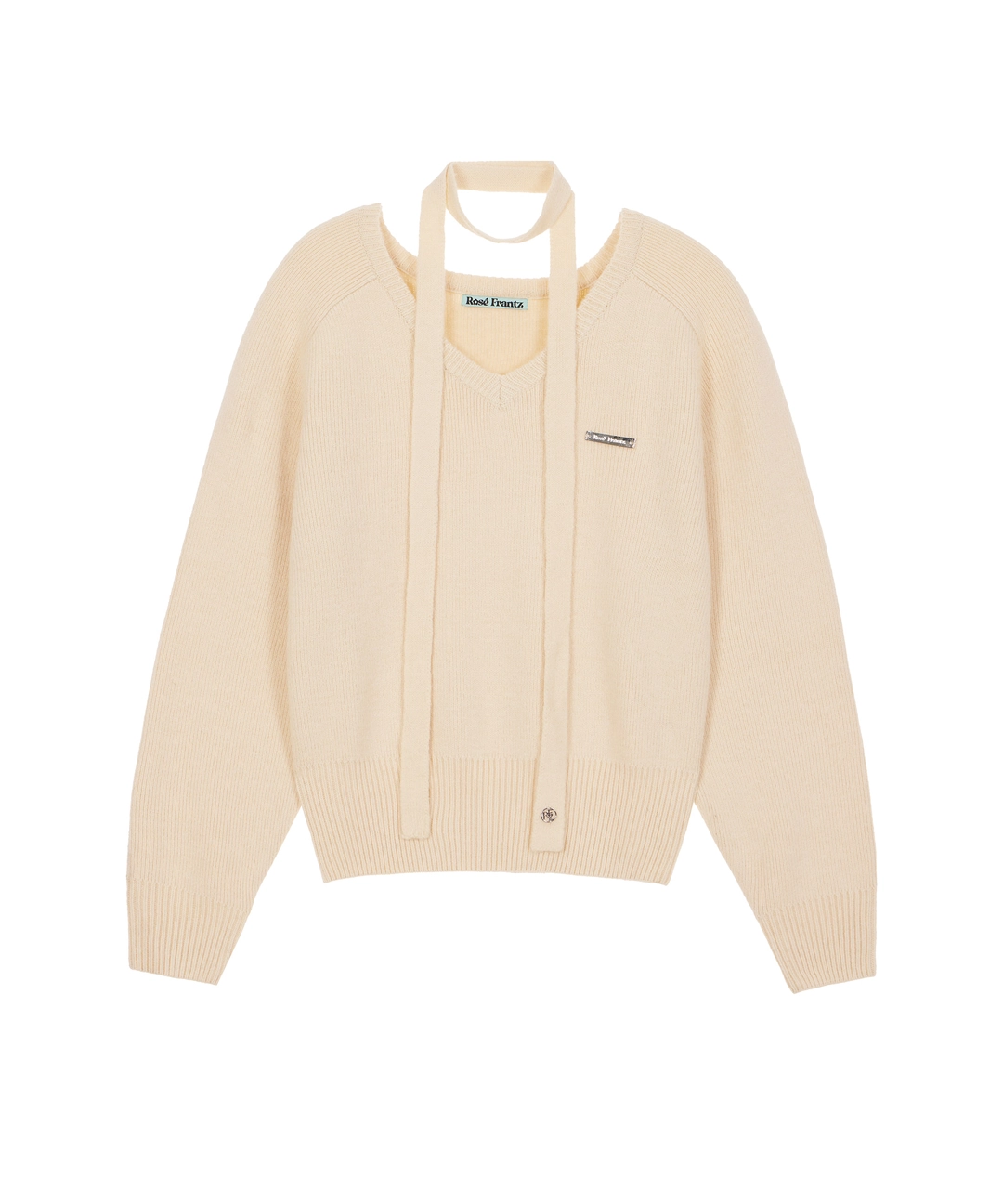 로제프란츠 Tie & Vneck Knit [Butter] 상품 이미지 2