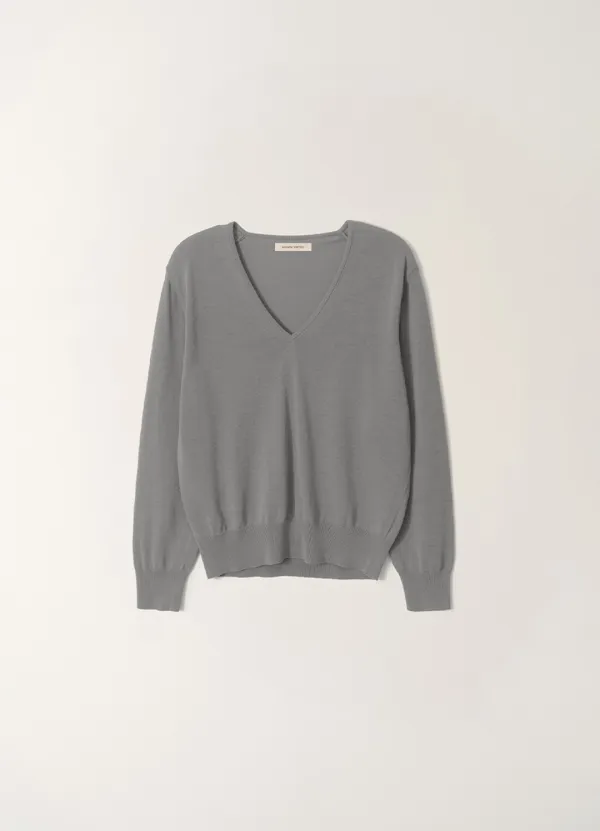 Ciao v-neck pullover (Gray, M)