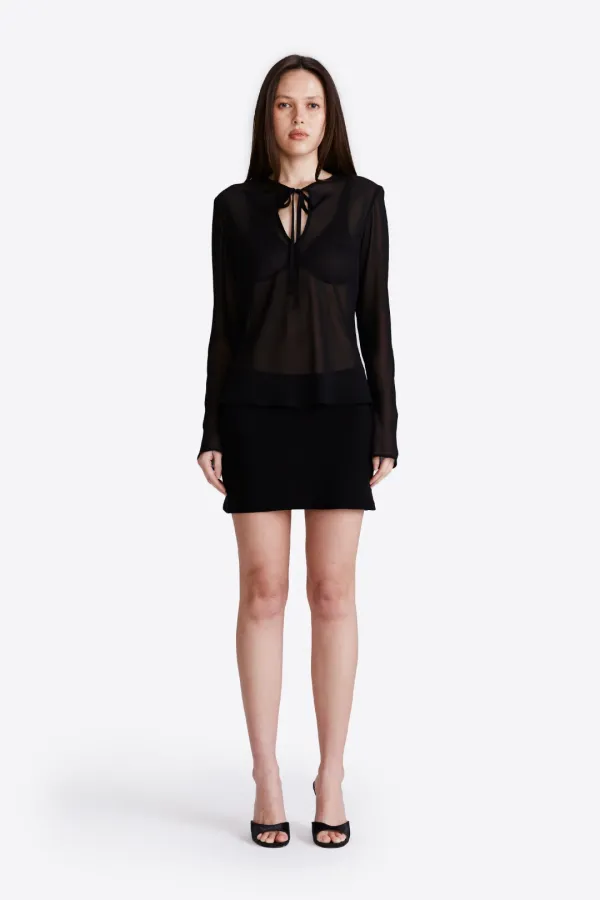 Saffron Top - Black