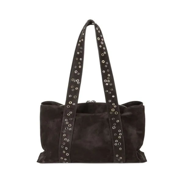 SHELL DUFFEL [SUEDE MOCHA EYELETS]