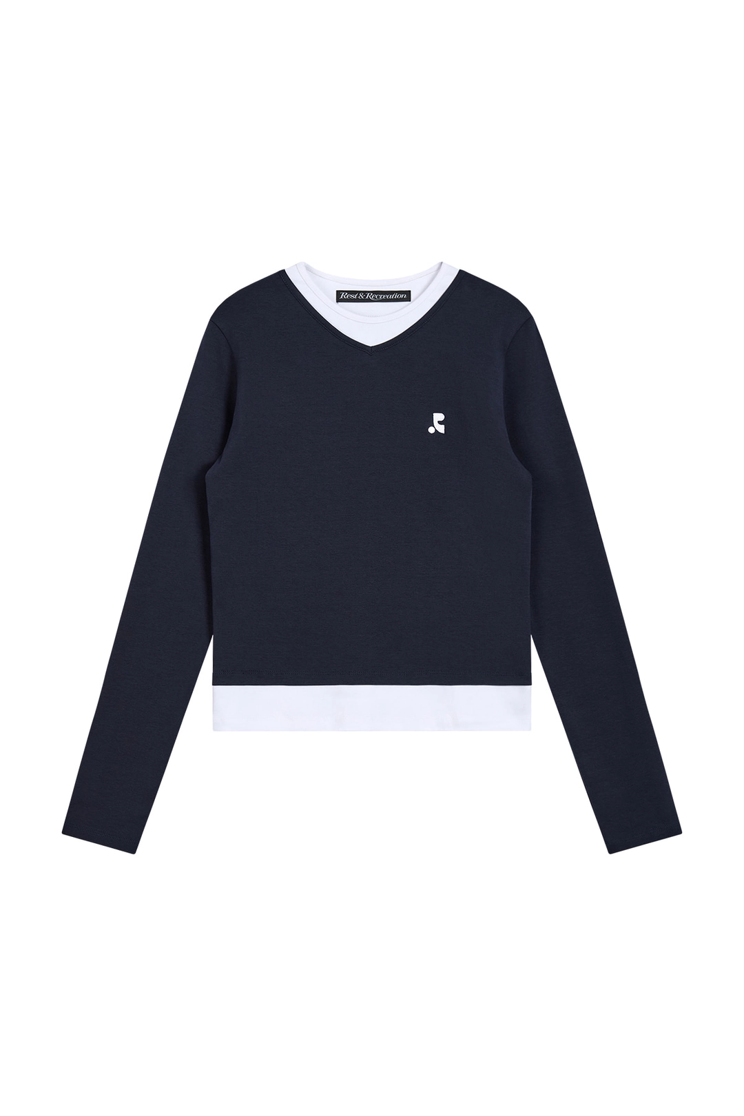 레스트앤레크레이션 LAYERED LONG SLEEVE - NAVY 상품 이미지 1
