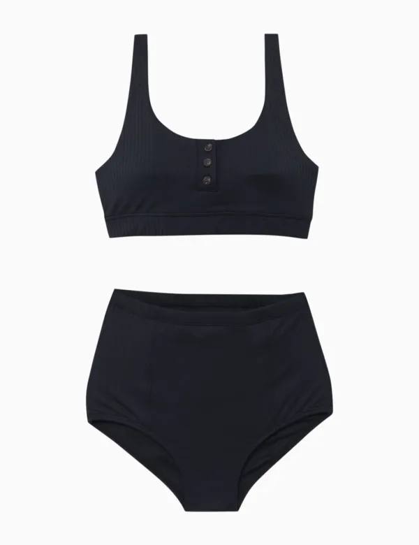 [MOOD x SURFEA] RIBBED DANA BIKINI BOTTOM_BLACK