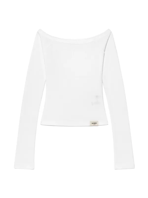 G OFF SHOULDER LONG SLEEVE (WHITE)