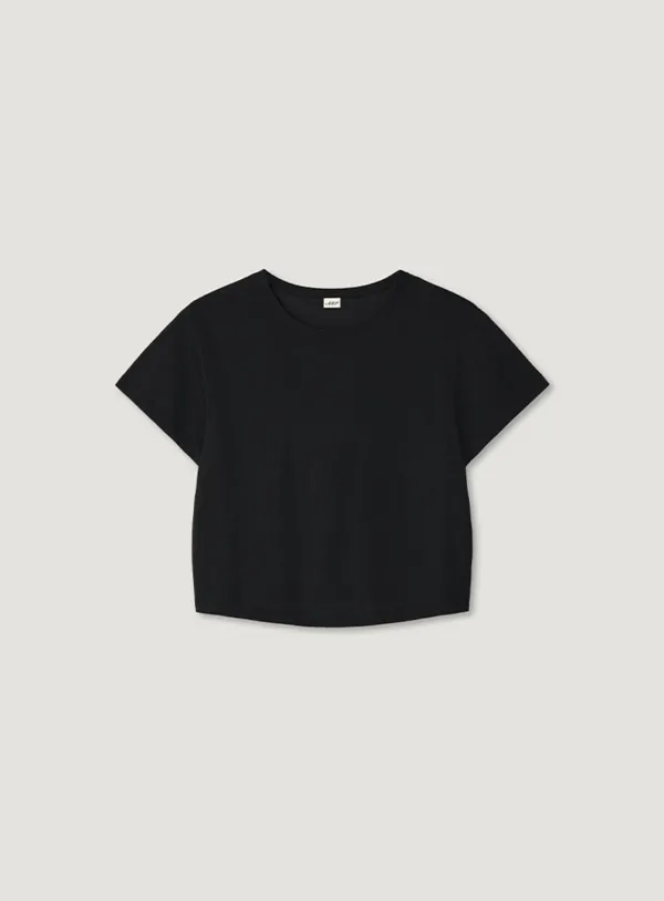 DUST CROP TEE_BLACK