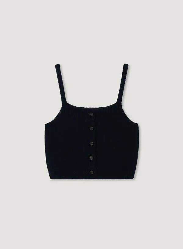 HEN BUSTIER KNIT_NAVY