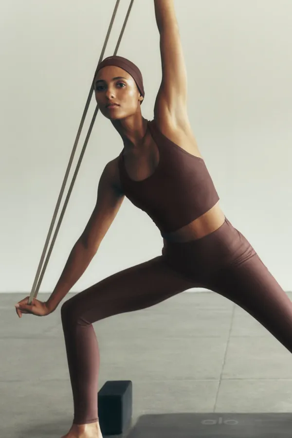 Airlift Super Sleek Bra Tank - Brownstone