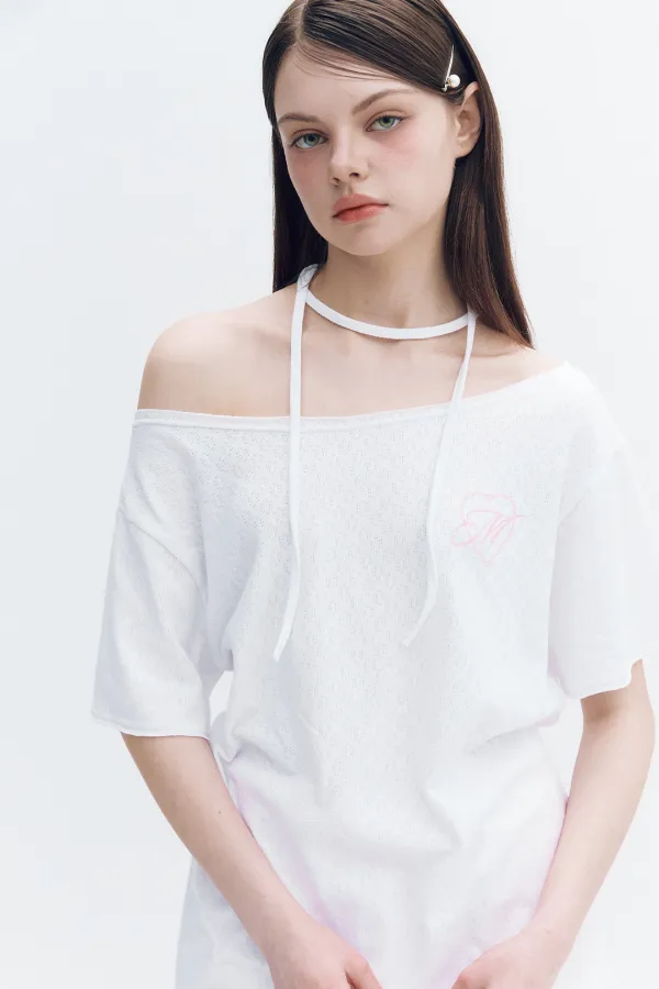 Two Way Off Shoulder Top White