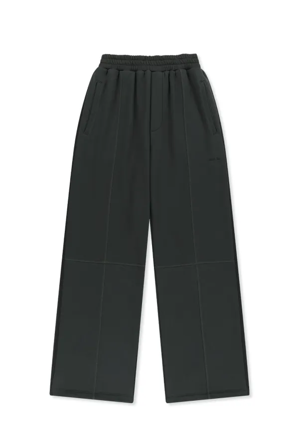 COLORBLOCK CUT SEAM SWEATPANTS IN BLACK