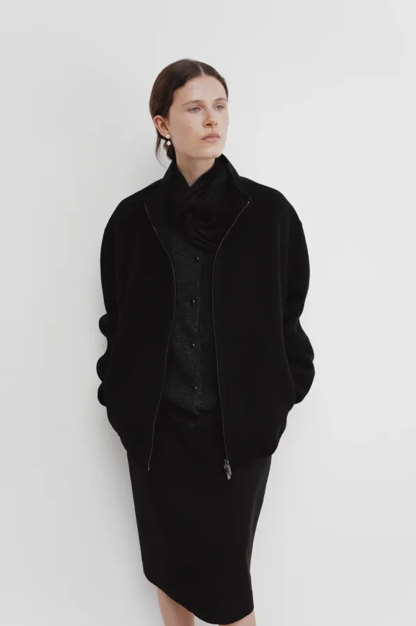 Wool Handmade Short Jacket (Black)