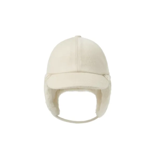trooper hat - wool ivory