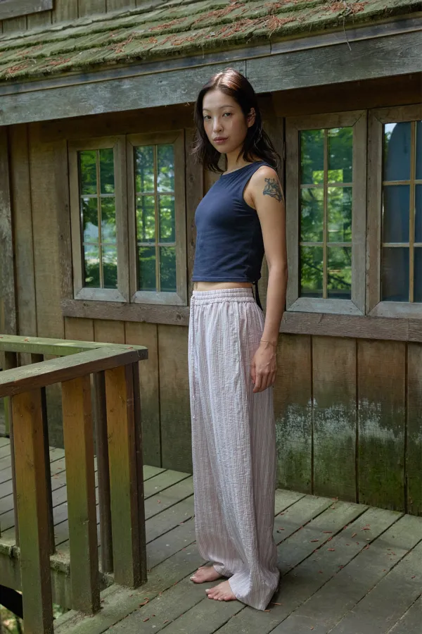 Cottage Stripe Pants- 2Colors