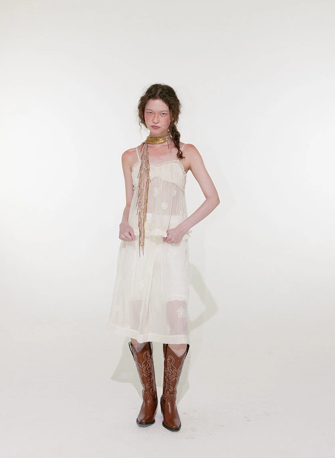 루루서울 Chloe See Through Sleeveless (Ivory) 상품 이미지 2