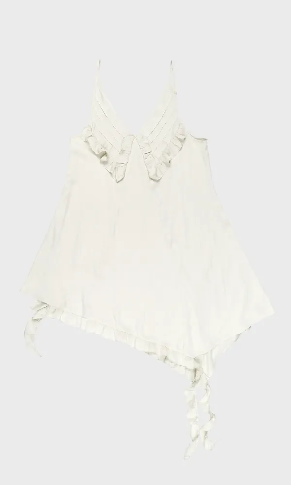 Pintuck Sleeveless Petit Dress_Ivory (1차 리오더)