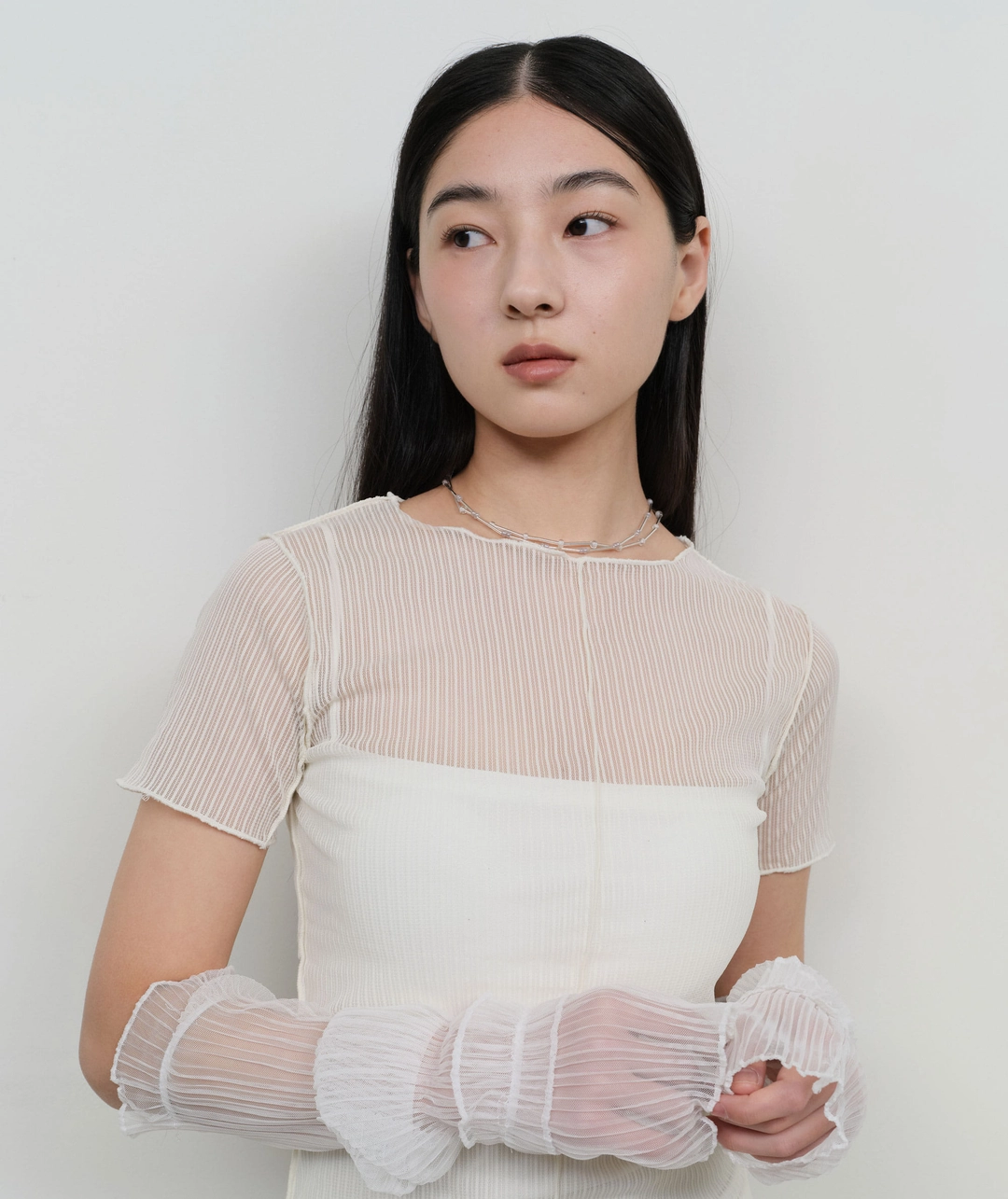타입서비스 Back Slit Lettuce Stitch Top [Yellow] 상품 이미지 2