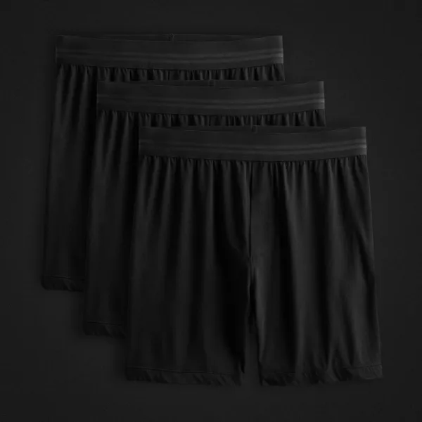 Relaxed Fit Boxer Short 3 Pack - Black