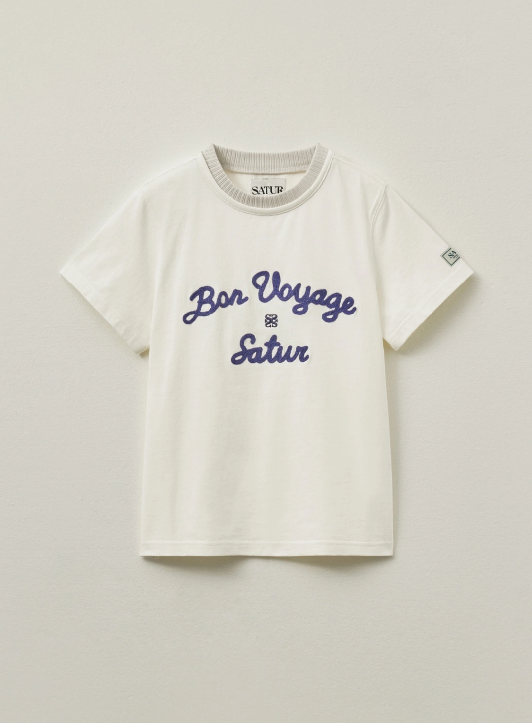 세터 (W) Satur Logo Voyage T-Shirt - Art Navy 상품 이미지 1