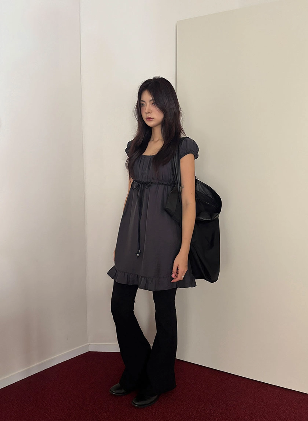 루루서울 Angelism Dress (Charcoal) 상품 이미지 2
