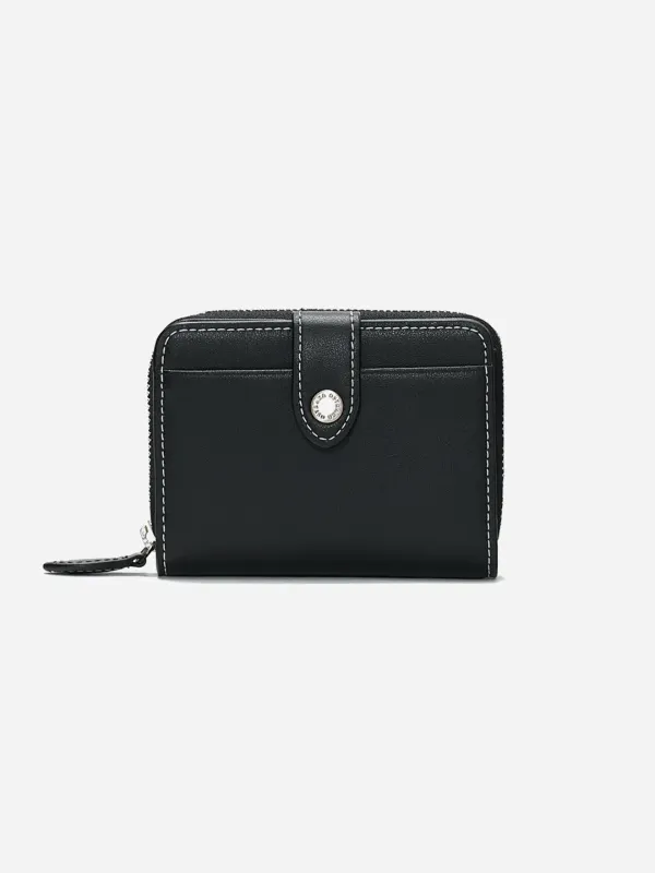 Logo Button Wallet Black