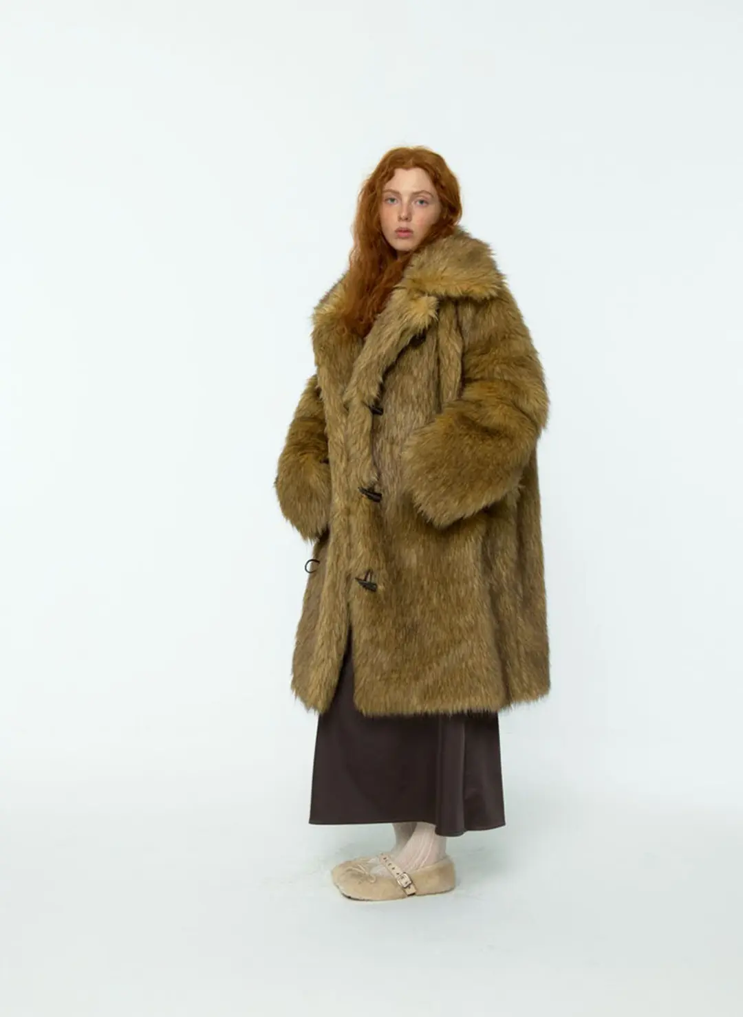루루서울 Brown Carrie Fur Jacket (Brown) 상품 이미지 2
