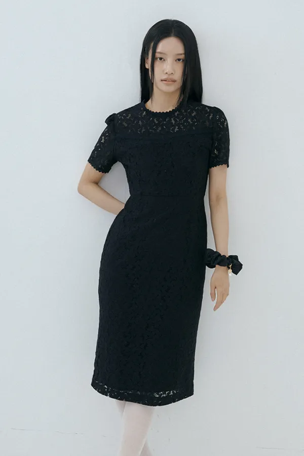 Roha Lace Dress (black)