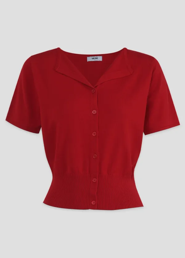 [44-120]  Sloane Open Collar Cardigan  슬로언 오픈 카라 가디건 (여름-데일리룩-캐주얼룩-오픈카라-니트가디건-베이직-세미기장-무지니트-썸머니트-여름니트-빅사이즈-자체제작) 
