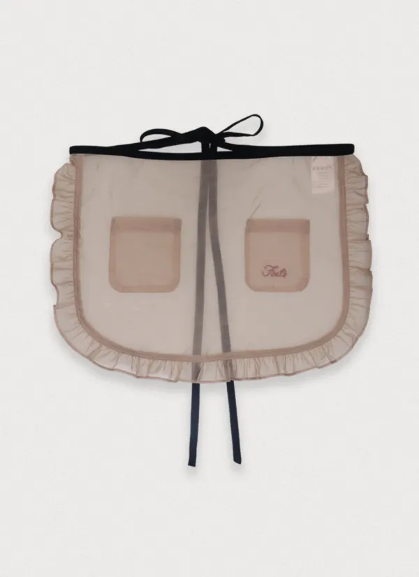 ODETTE SHIMMER APRON - ROZE PINK