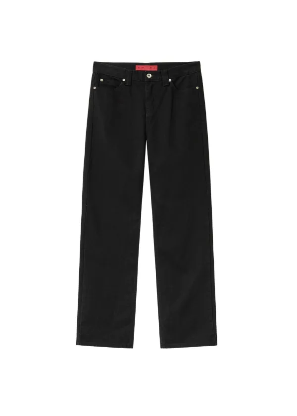 HERITAGE STRAIGHT JEANS, BLACK