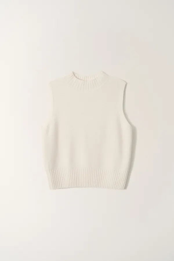 Cole knit vest (Ivory)