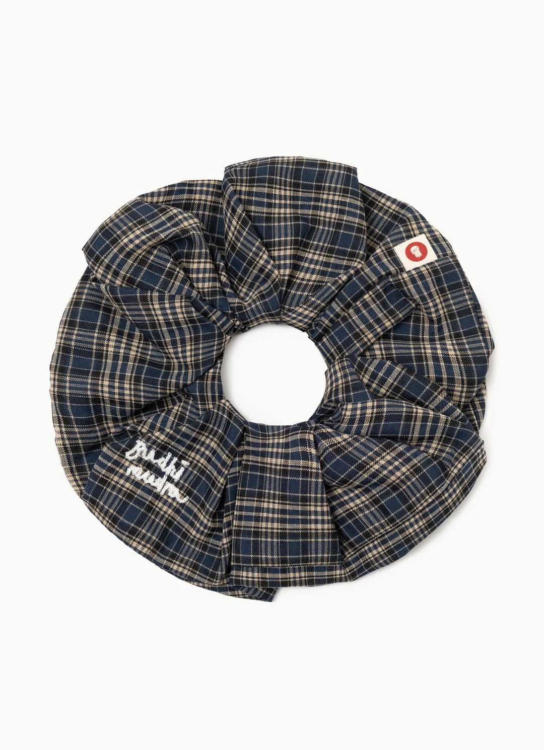 부디무드라 BM wide scrunchie #2_Blue Multi 상품 이미지 1