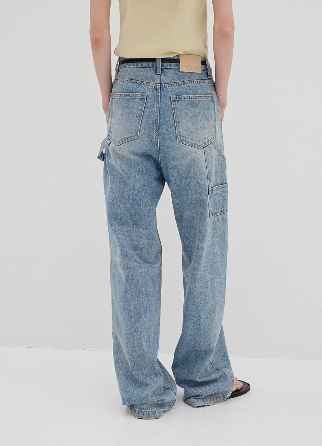 르바 Relaxed Carpenter Denim - Stone Blue 상품 이미지 1
