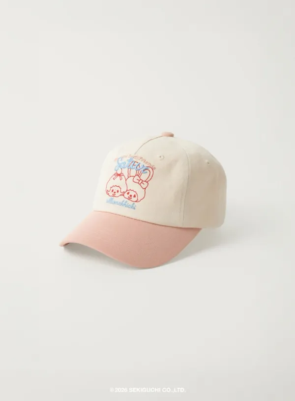 (K) Satur X Monchhichi Vintage Casual Ball Cap - Pink