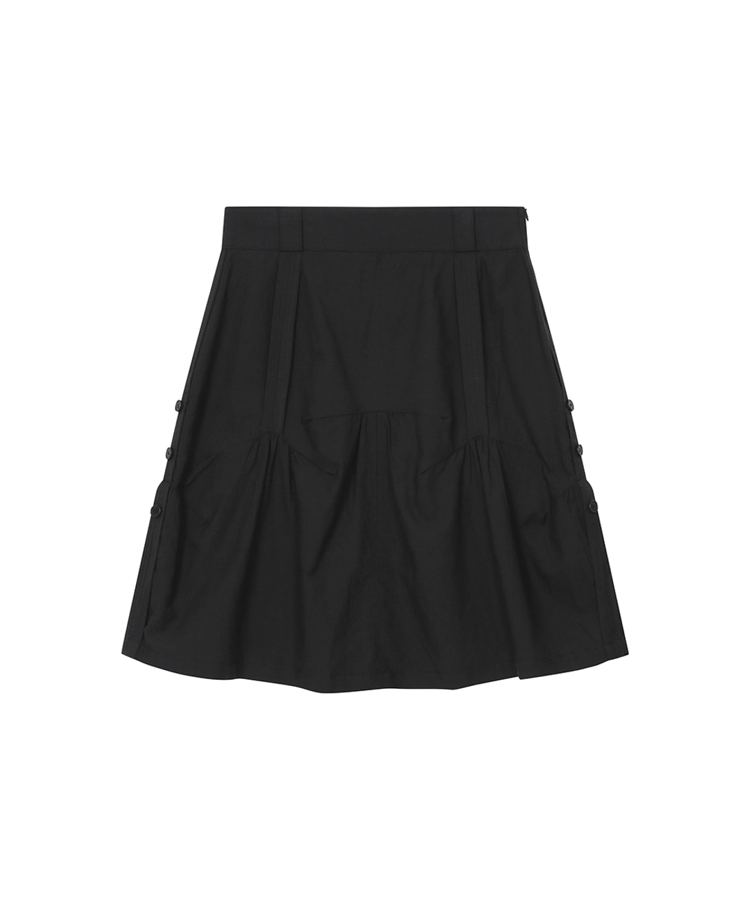 미세키서울 [레이 PICK] Slouchy balloon midi skirt BLACK 상품 이미지 2