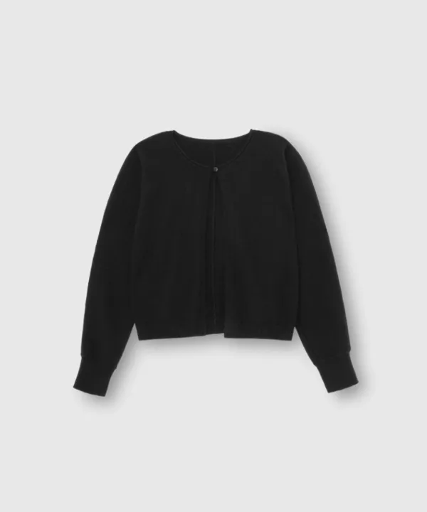 Moon shell cardigan (Black)