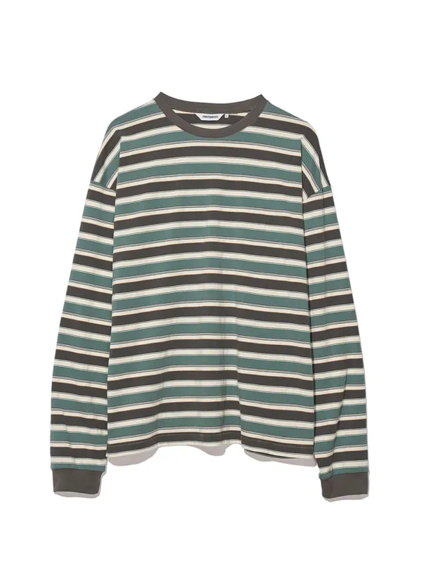Vintage Border Stripe Long Sleeve_Green