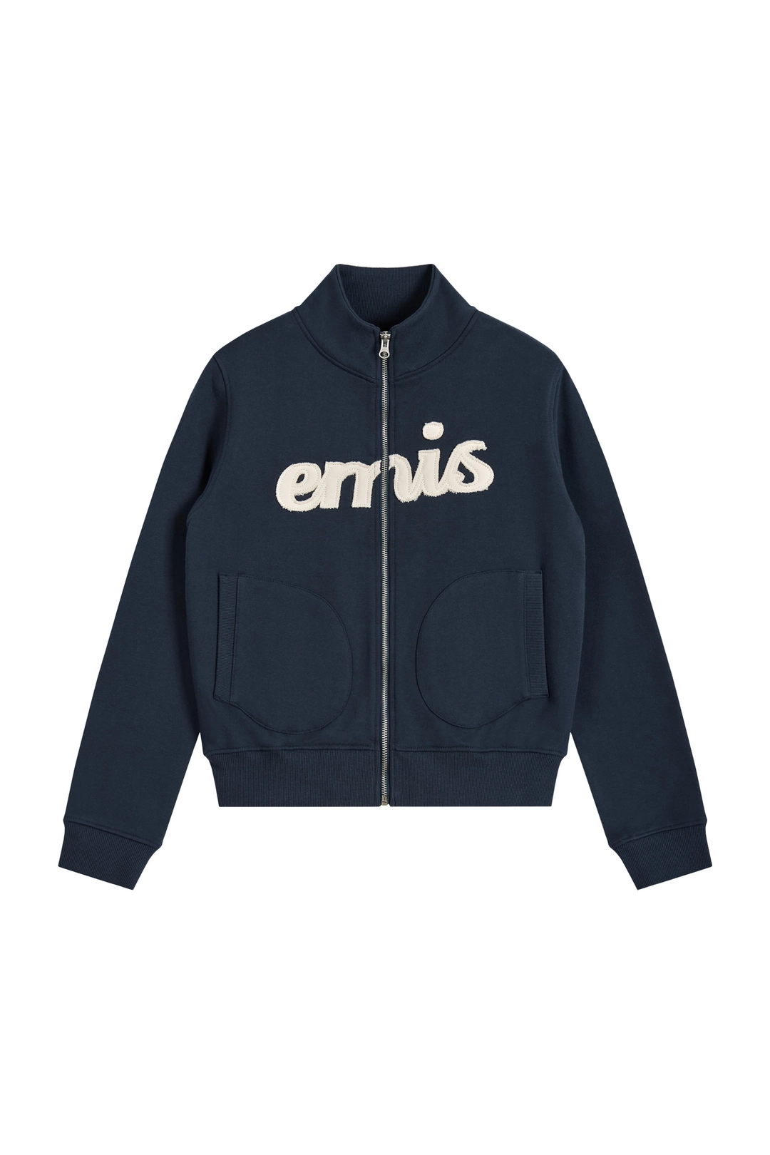 이미스 (W) LETTERING LOGO SWEAT ZIP-UP-NAVY 상품 이미지 1