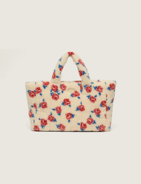 Medium Rose Fleece Padding Bag (Beige)