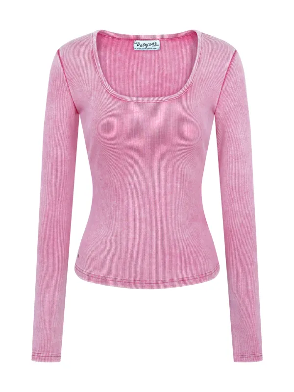 Pigment Washing Ribbed T