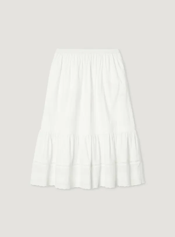 CAKE LACE SKIRT_IVORY