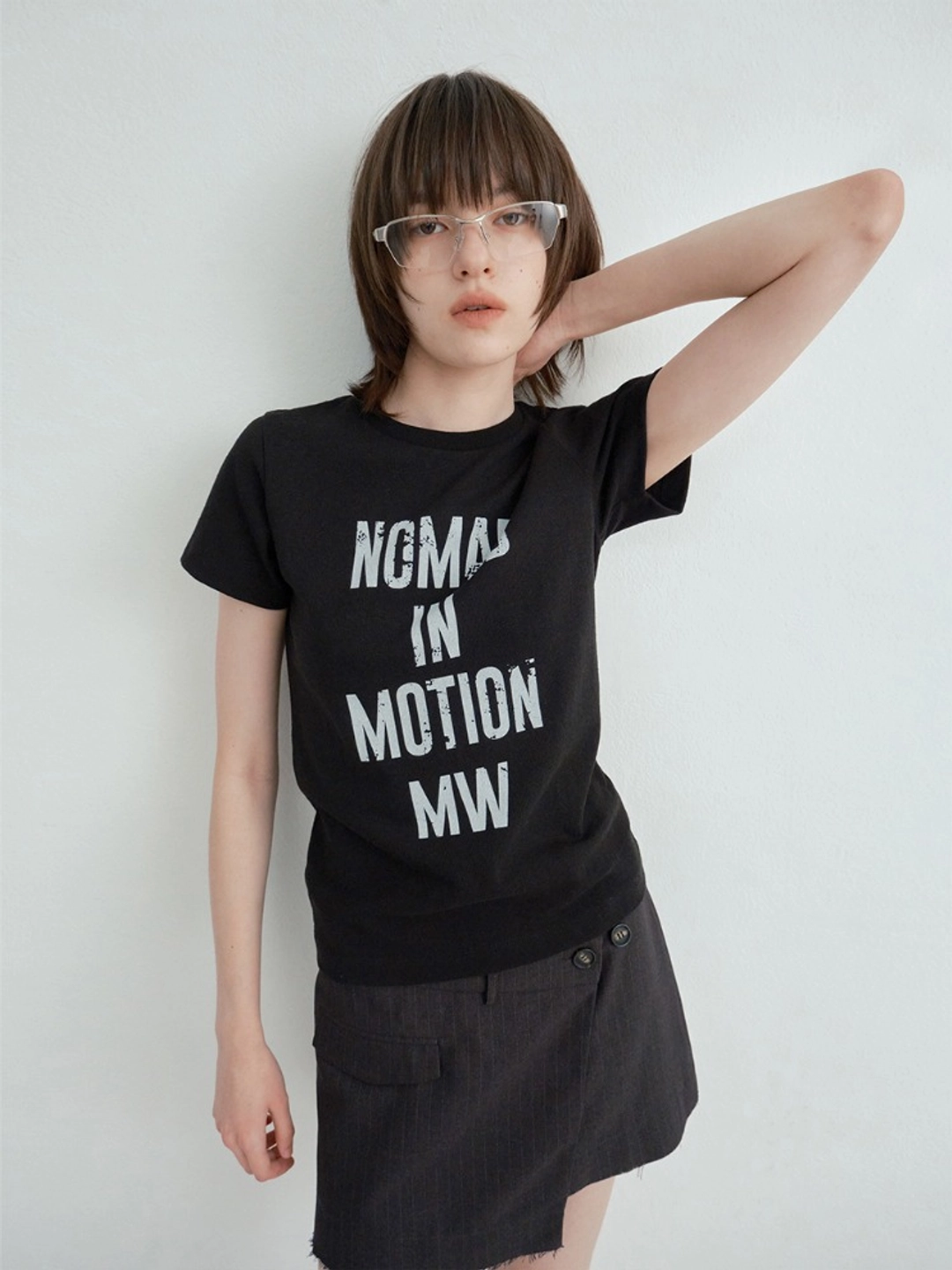 밀로 우먼 Washed Nomad T-Shirt [Black] 상품 이미지 2